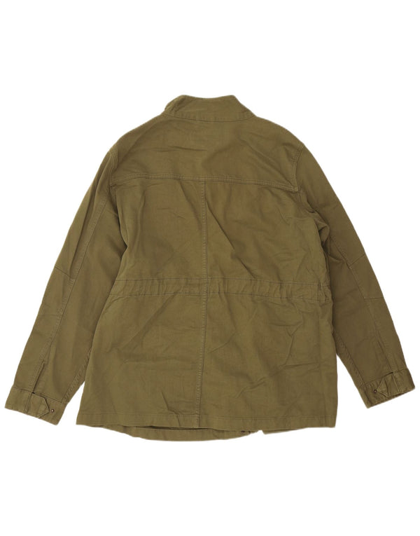 Женская куртка Marks & Spencer UK 20 2XL, хлопок цвета хаки