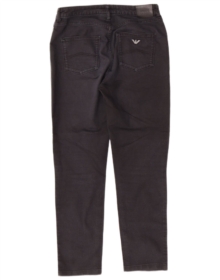 Женские зауженные джинсы ARMANI W29 L27, черный хлопок