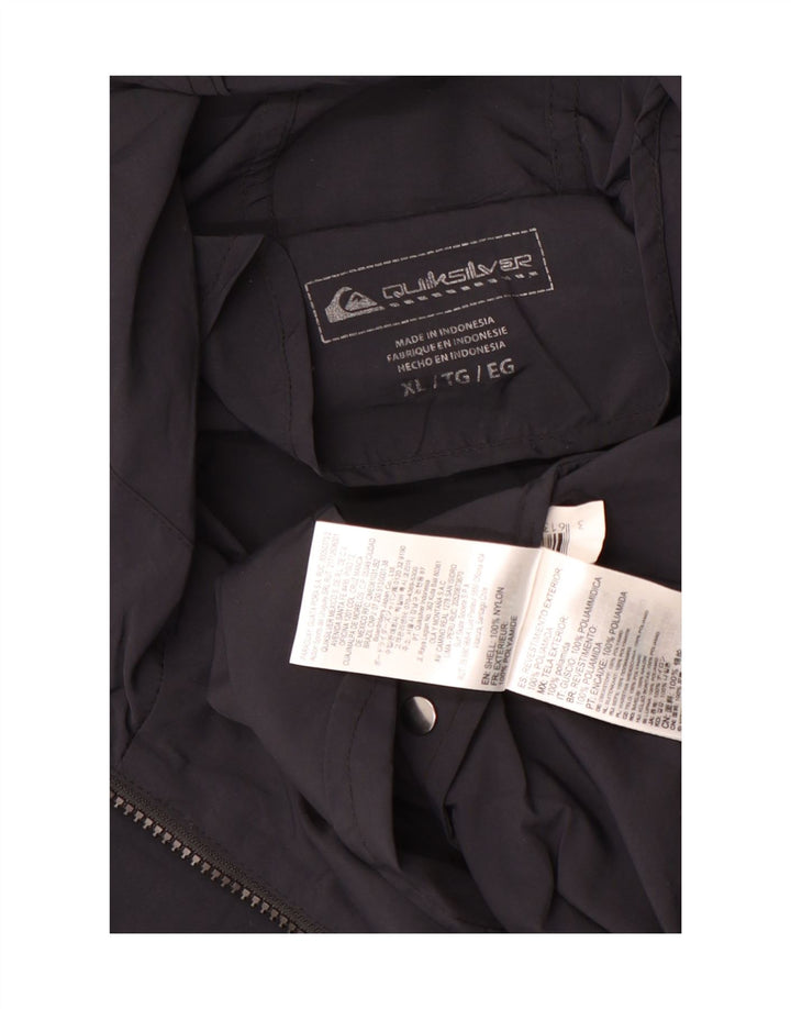 Мужской пуловер от дождя Quiksilver UK 42 XL, черный нейлон