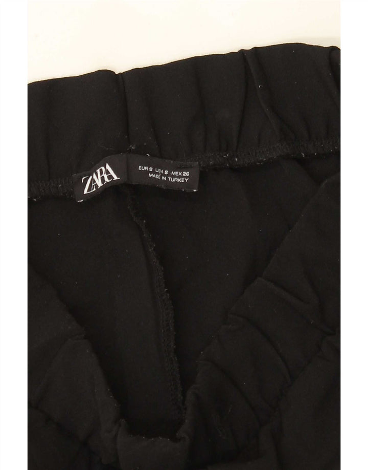 Zara Женский спортивный костюм Брюки Джоггеры Маленькие черные полиэстер с цветными блоками