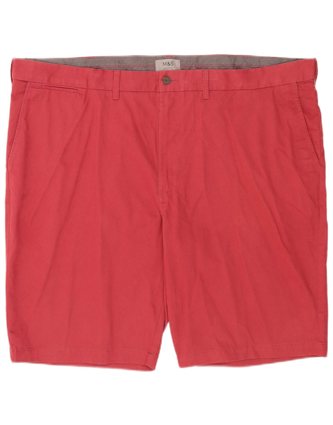 Мужские шорты чинос Marks & Spencer W48 4XL красные хлопковые