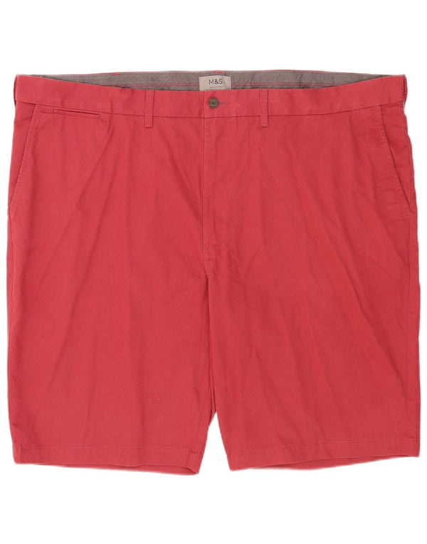 Мужские шорты чинос Marks & Spencer W48 4XL красные хлопковые