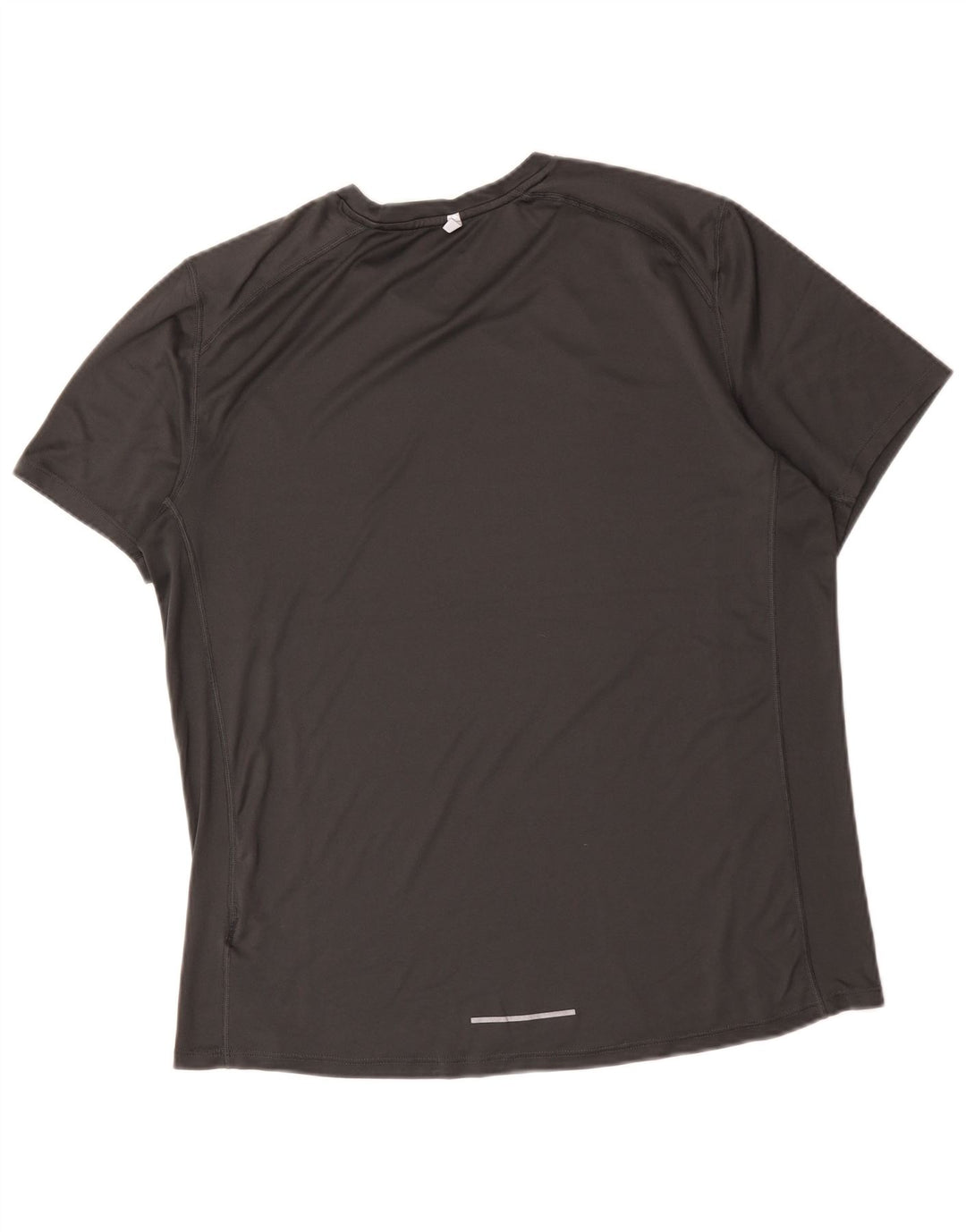 Мужская футболка Nike Dri Fit из полиэстера среднего серого цвета