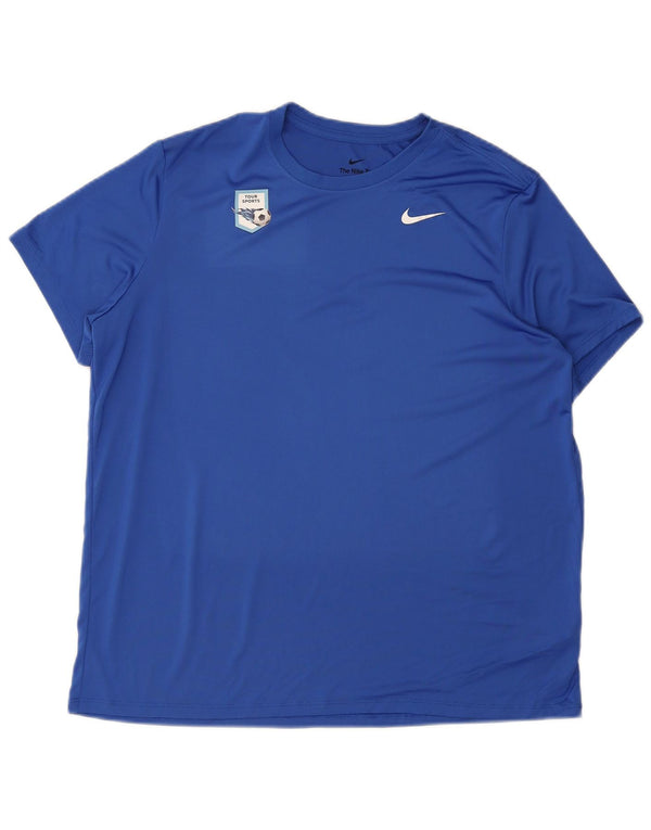 Мужская футболка Nike Dri Fit Top XL, синий полиэстер