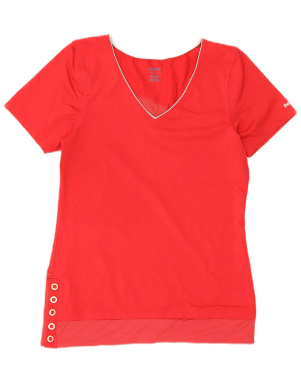 Женская футболка REEBOK Top UK 12, средний розовый полиэстер