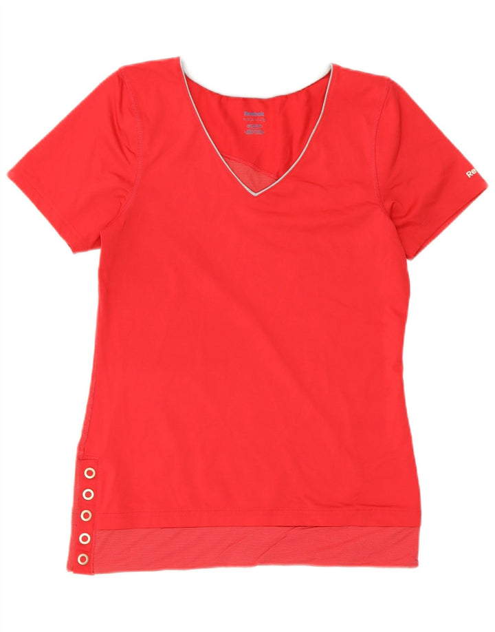 Женская футболка REEBOK Top UK 12, средний розовый полиэстер