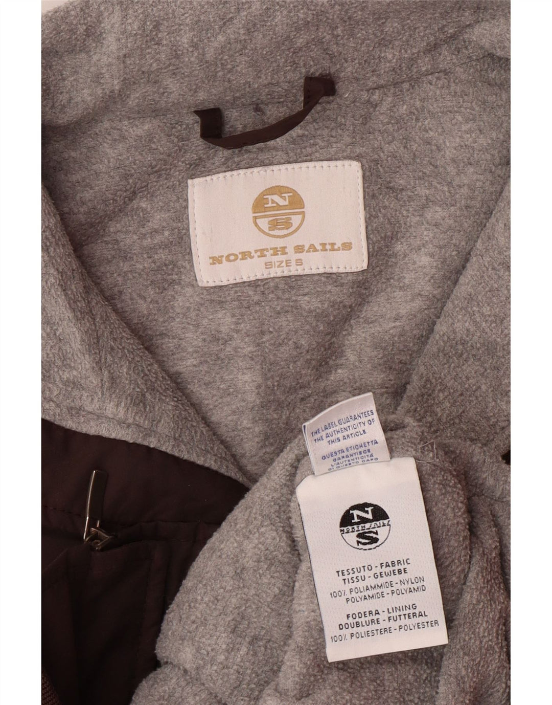 Мужской бомбер NORTH SAILS UK 36 маленький коричневый полиамид
