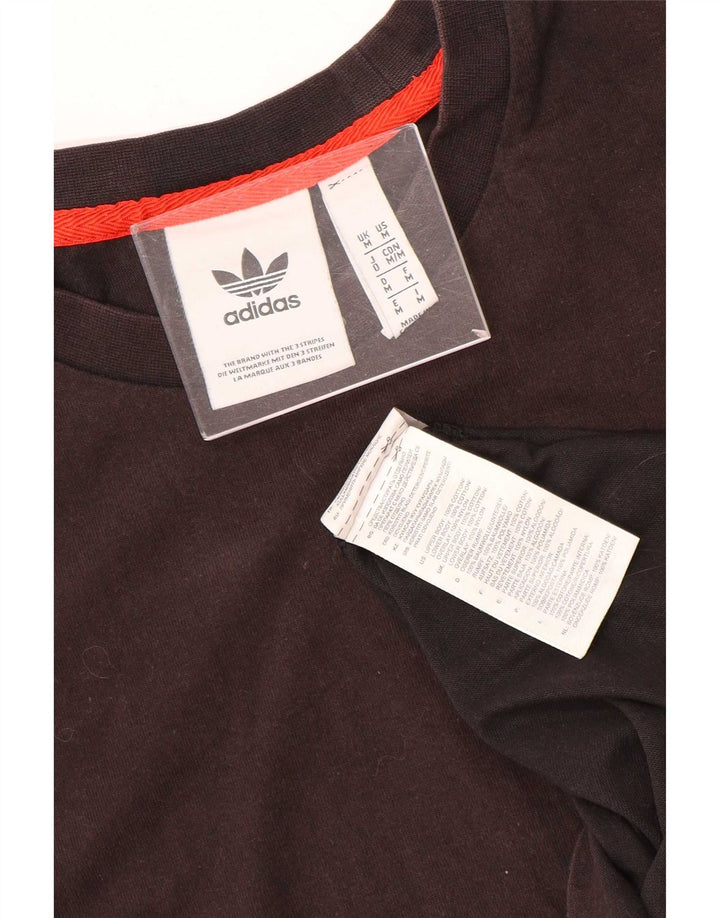 Мужская футболка Adidas Top Medium Black, хлопок с цветными блоками