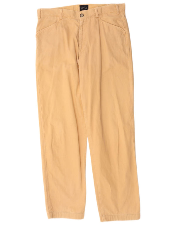 Trussardi Мужские прямые повседневные брюки W34 L31 Желтые