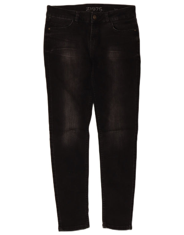 Zara Womens Low Waist Skinny Jeans EU 38 Small W28 L27 Black