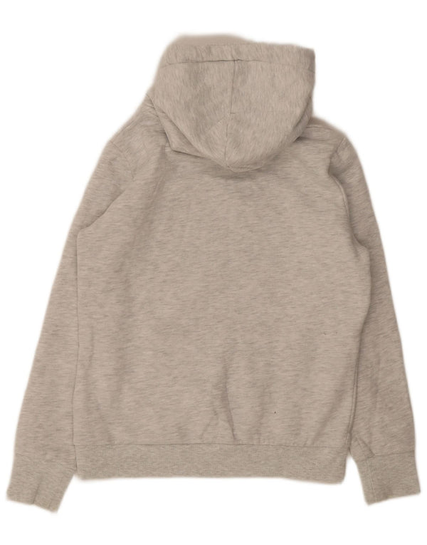 Женский джемпер с капюшоном Superdry UK 12, средний серый хлопок в крапинку