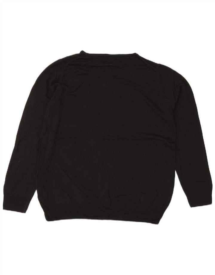 Женский свободный джемпер с круглым вырезом MARKS & SPENCER UK 18 XL, черный