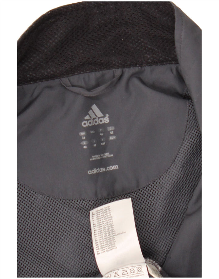 Женский спортивный костюм Adidas Clima Proof, верхняя куртка UK 16, большой серый полиэстер