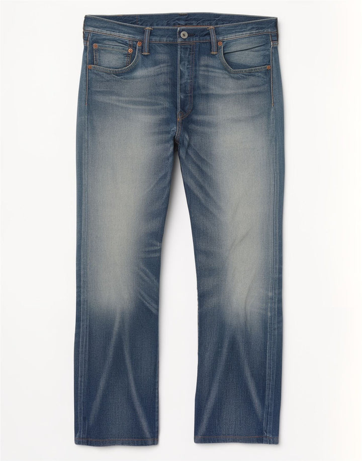Мужские прямые джинсы Levi's 501 W34 L28 синие, хлопок