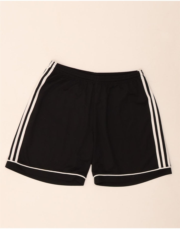 Мужские спортивные шорты Adidas Climalite, большие черные из полиэстера