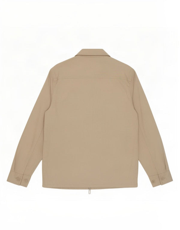 Мужская куртка-бомбер Zara UK 36, маленькая, бежевый, хлопок