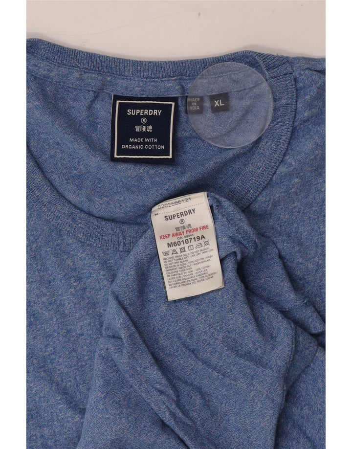 Мужской жилет Superdry XL, синий в крапинку, хлопок