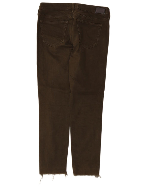 Женские укороченные джинсы Zara Slim Z1975 EU 38 Small W28 L26 Хаки