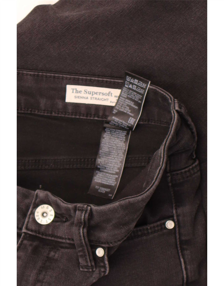Женские прямые джинсы Marks & Spencer Sienna UK 12, средние W30 L30, черные