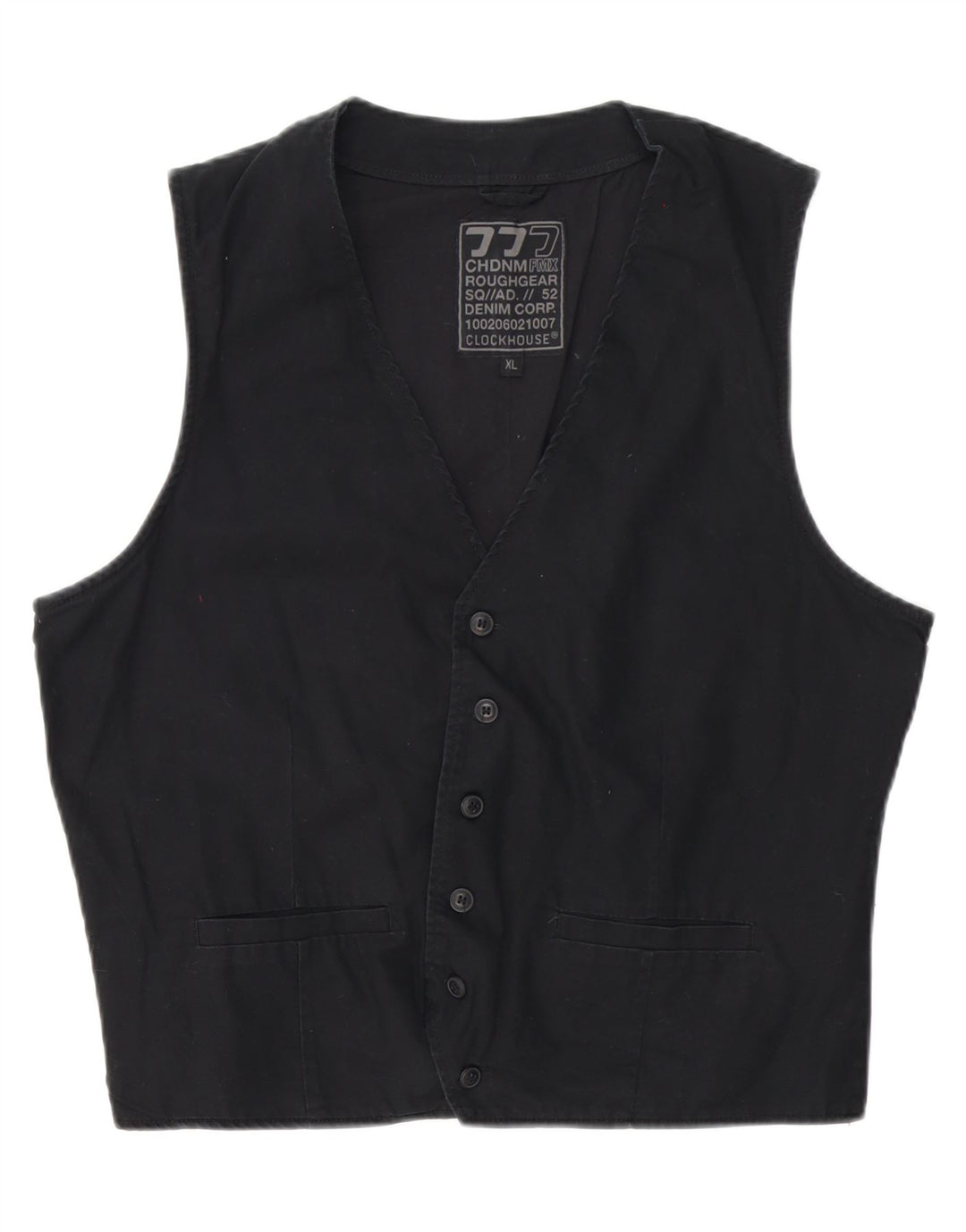 Мужской жилет C&A XL, черный хлопок