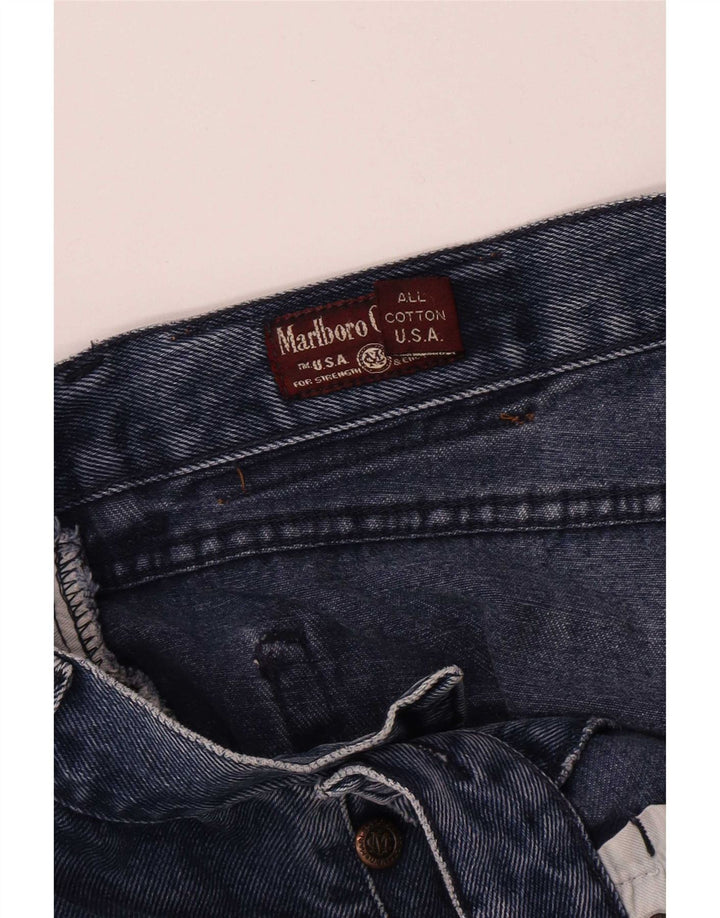 Мужские свободные джинсы Marlboro Classics W38 L28, синий хлопок