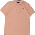 J. CREW Mens Polo Shirt Medium Pink Cotton Vintage J. Crew and Second-Hand J. Crew from Messina Hembry 