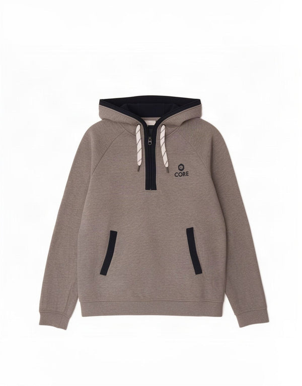 Мужской джемпер с капюшоном на молнии Jack & Jones, большой серый полиэстер