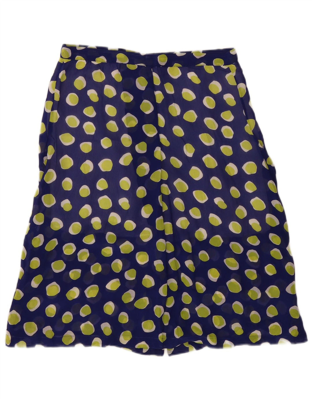 Винтажная женская юбка-трапеция W30, средний темно-синий в пятнистый цвет