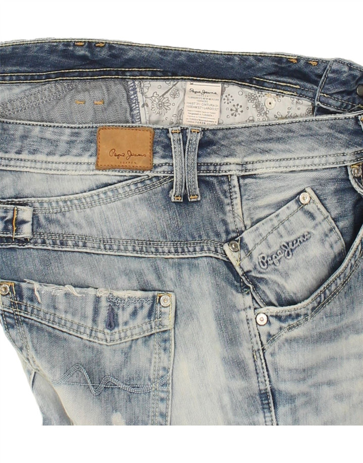 PEPE JEANS Womens Straight Jeans W31 L32 Blue Cotton Vintage PEPE Jeans and Second-Hand PEPE Jeans from Messina Hembry 