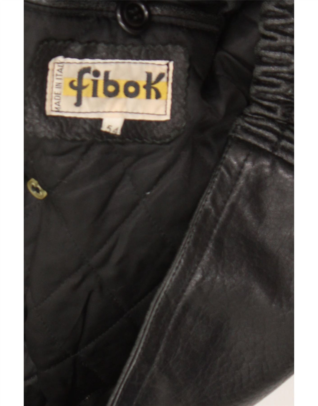 Мужская кожаная куртка Fibok IT 54 2XL Черная кожа