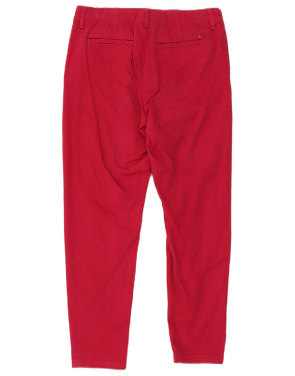 Tommy Hilfiger Женские узкие брюки чинос W26 L32 Розовый хлопок