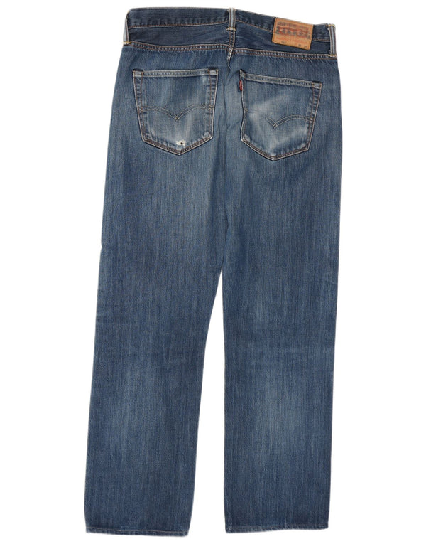 Мужские прямые джинсы Levi's 501 W33 L29 синие, хлопок