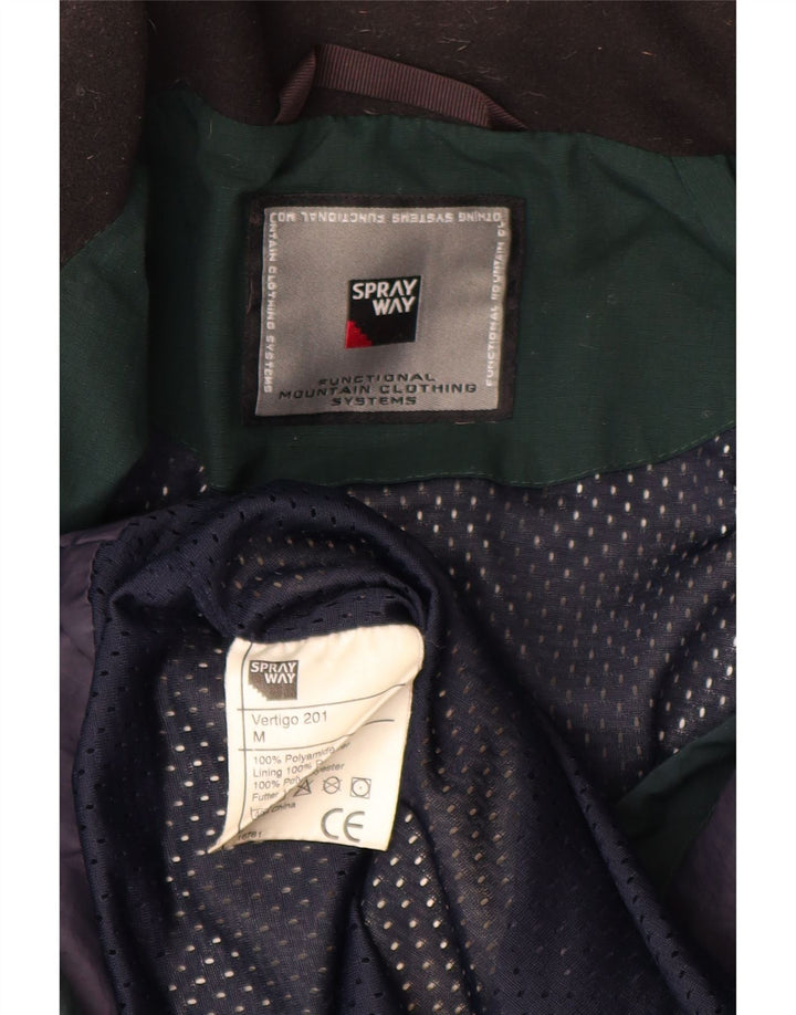 Мужская дождевик с капюшоном SPRAYWAY UK 38, средний зеленый полиамид