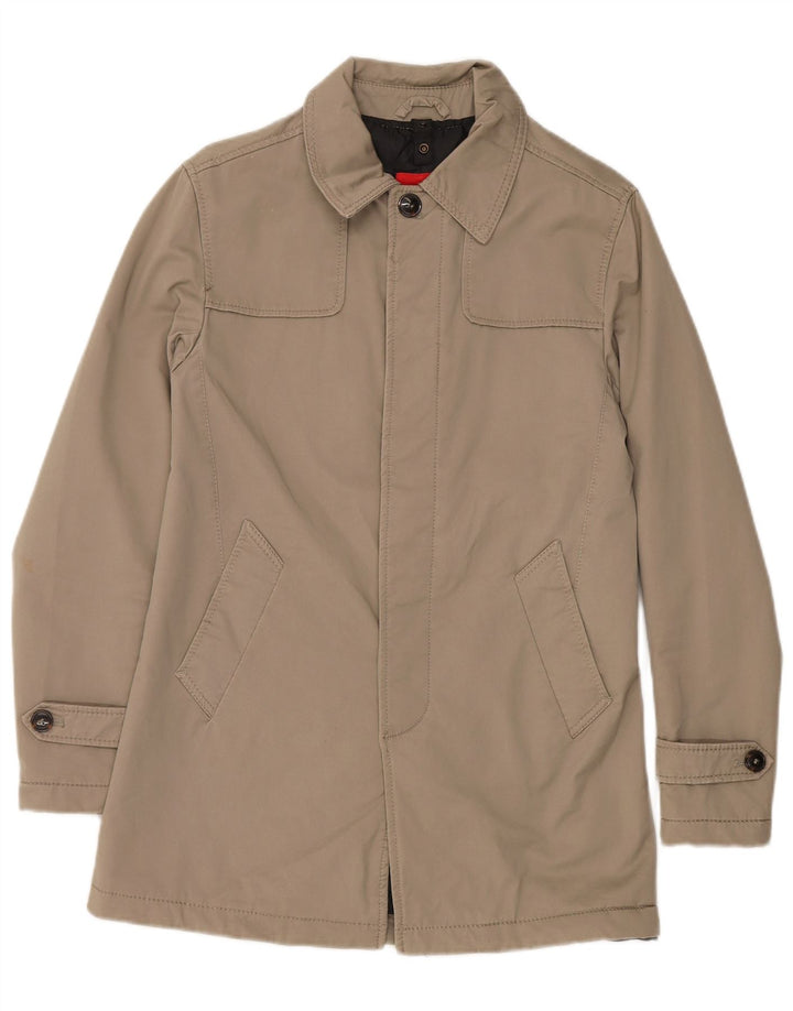 Мужское пальто Zara UK 36, маленькое, бежевое, хлопок
