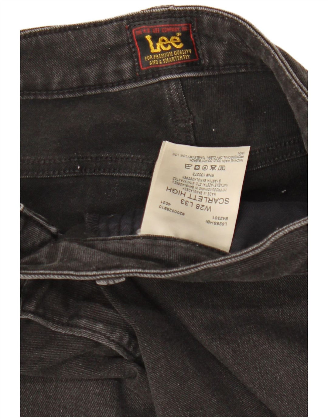 Женские джинсы скинни LEE Scarlett W28 L33, черный хлопок