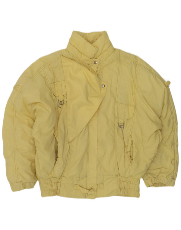 Винтажная женская лыжная куртка UK 18 XL, желтая