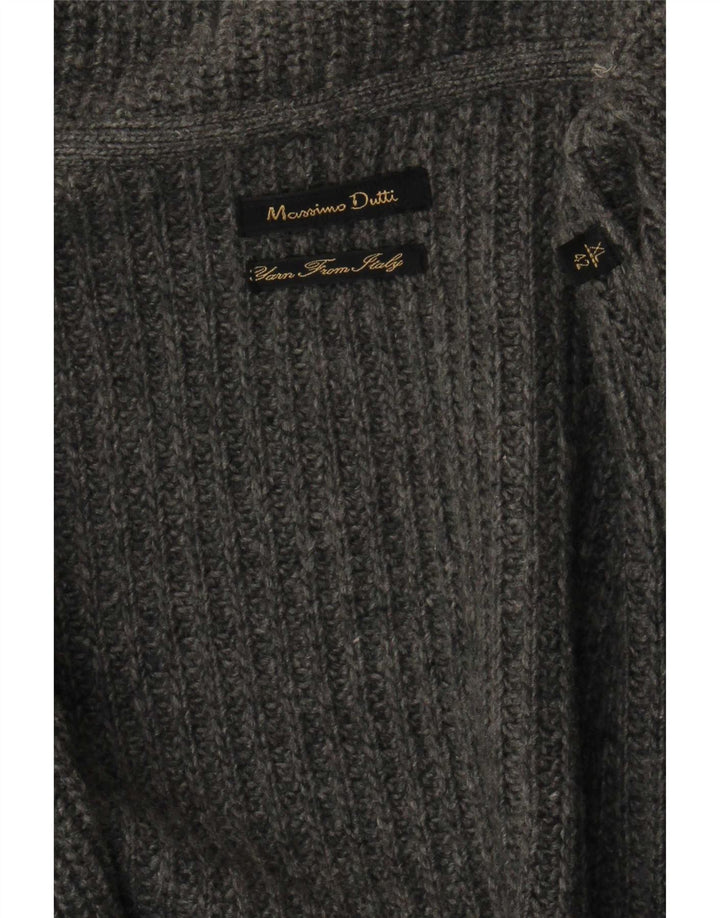 Мужской кардиган-свитер Massimo Dutti XL серый