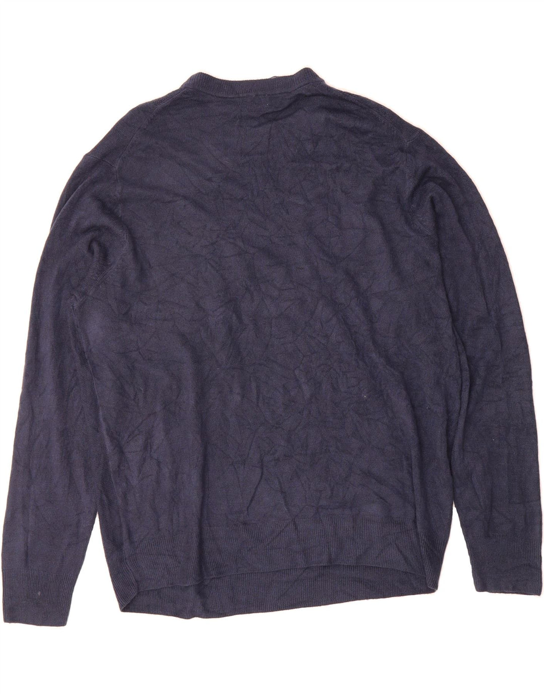 DOCKERS Mens Crew Neck Jumper Sweater 2XL Navy Blue Acrylic Vintage Dockers and Second-Hand Dockers from Messina Hembry 