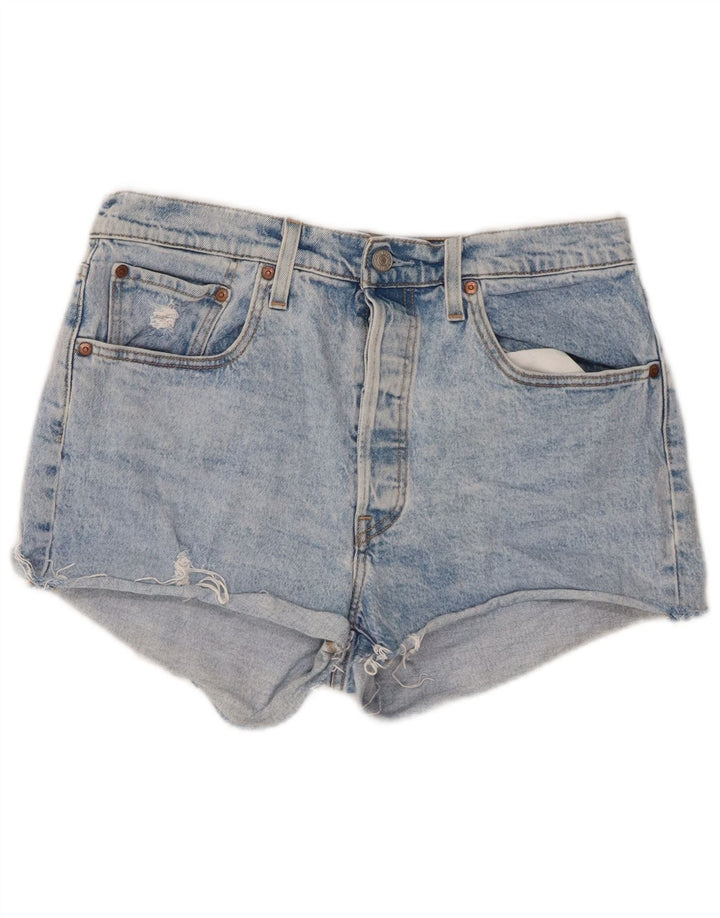 Женские джинсовые шорты LEVI'S 501 W31, средний синий хлопок