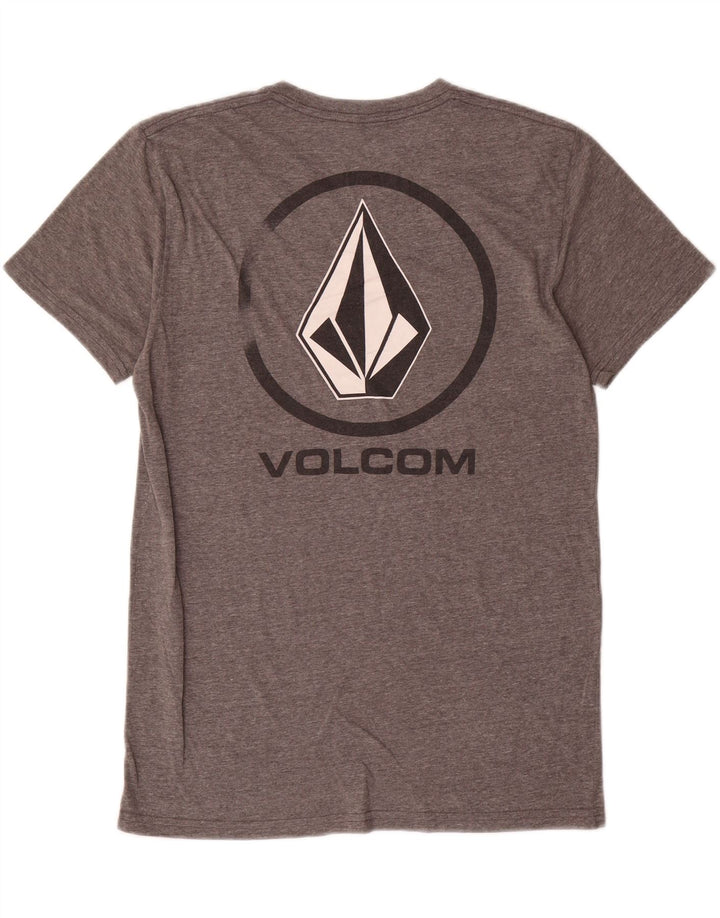 Volcom Мужская футболка с рисунком, маленький серый хлопок