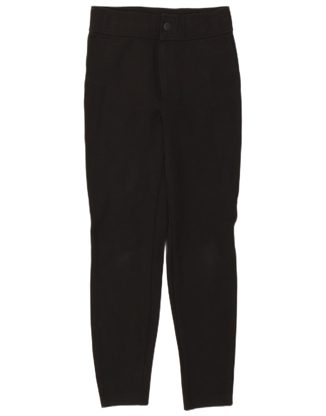 Женские укороченные брюки скинни с завышенной талией Zara, средние W28 L27, черные из вискозы