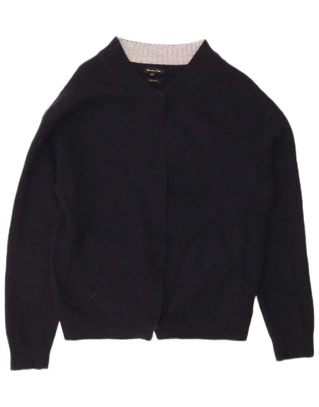 MASSIMO DUTTI Женский открытый кардиган UK 14 Medium Navy Blue