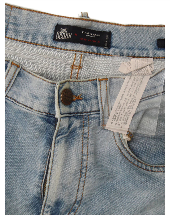 Мужские джинсы Zara Slim EU 40 Medium W34 L34 Синие, хлопок