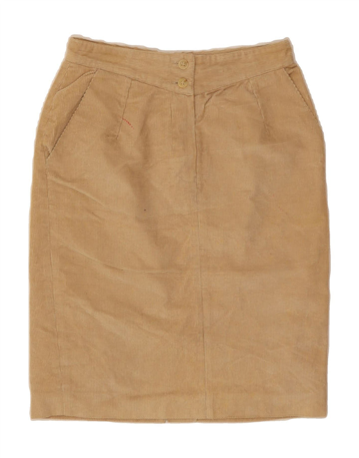 BELFE Womens Corduroy Skirt IT 44 Medium W26 Beige Cotton Vintage Belfe and Second-Hand Belfe from Messina Hembry 