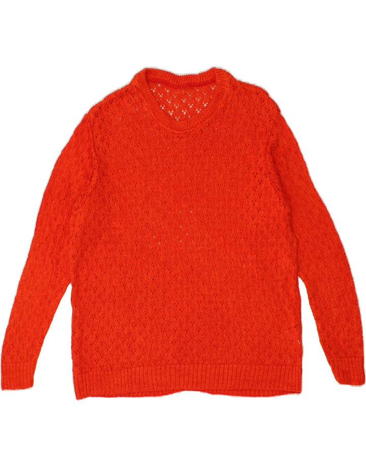 VINTAGE Womens Crew Neck Jumper Sweater IT 46 Large Red Acrylic Vintage Vintage and Second-Hand Vintage from Messina Hembry 