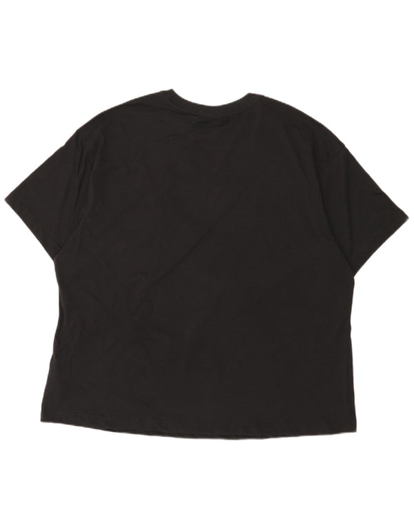 Женская футболка оверсайз Nike UK 18 XL, черный хлопок