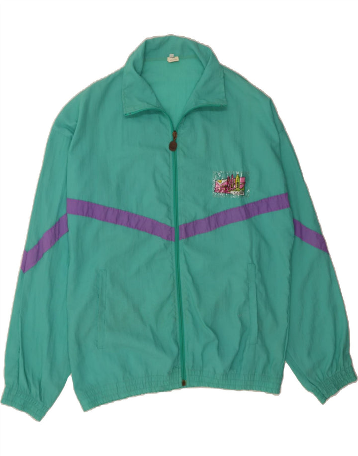 GAZELLE Mens Tracksuit Top Jacket Large Turquoise Vintage Gazelle and Second-Hand Gazelle from Messina Hembry 
