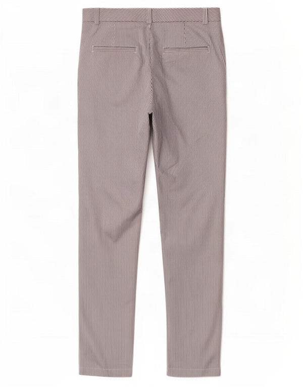 Женские брюки чинос Marks & Spencer UK 12 Medium W30 L30, белые в тонкую полоску
