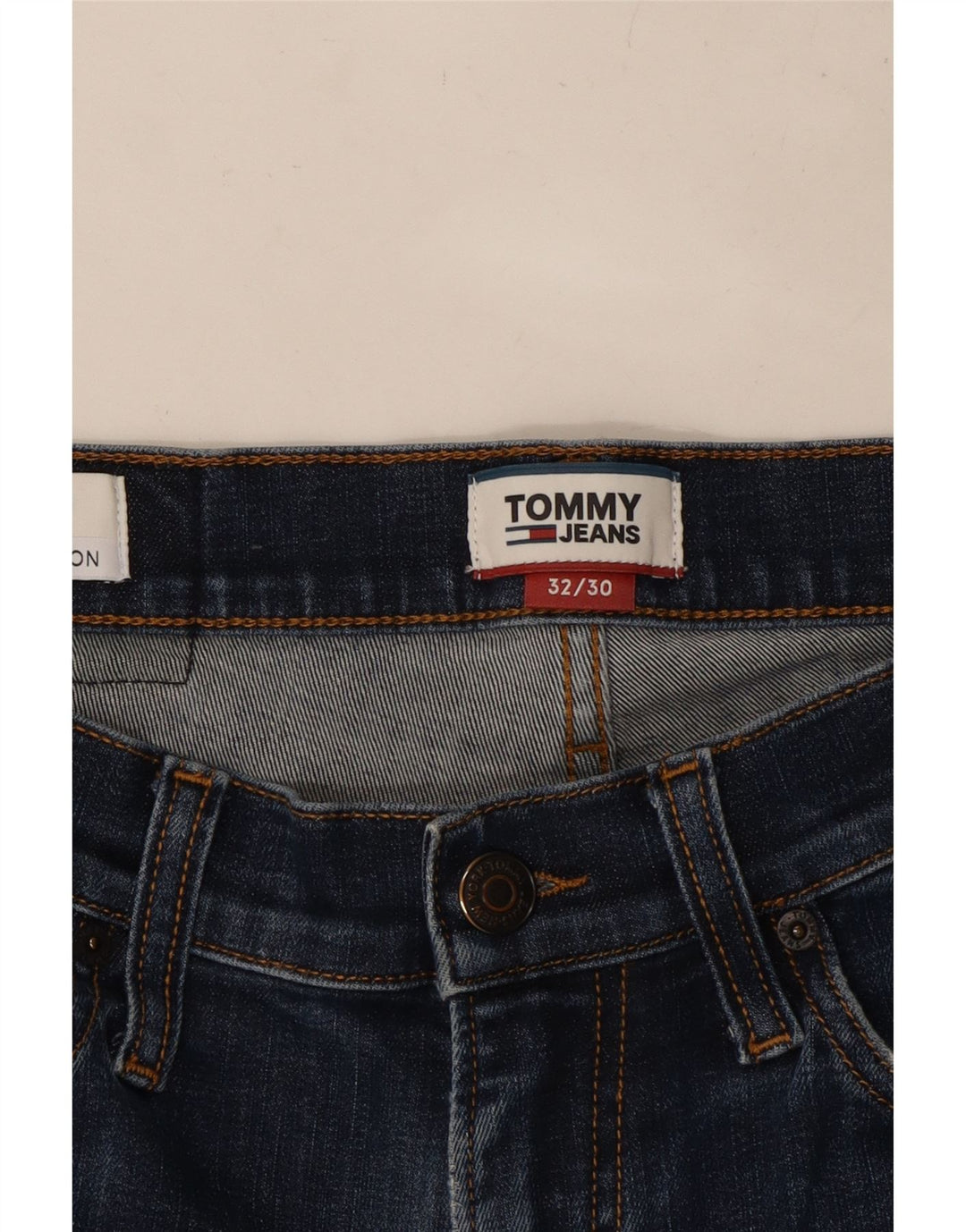 TOMMY HILFIGER Мужские джинсы Scanton Slim W32 L30 Темно-синие