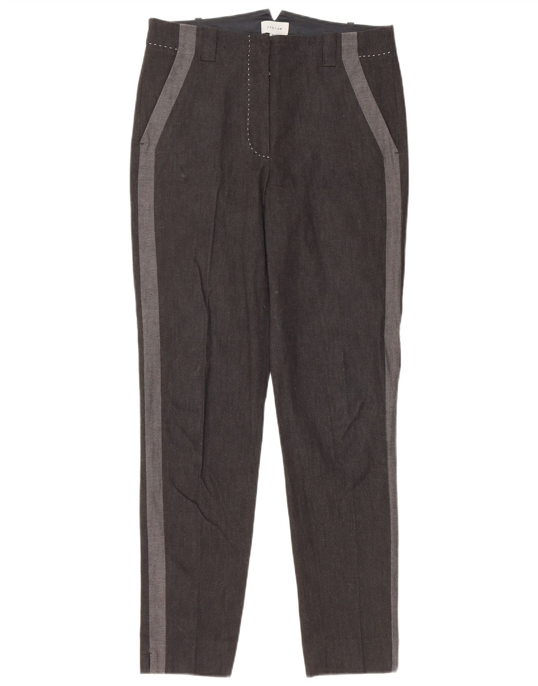 Женские узкие брюки-чинос JIGSAW UK 10, маленькие W30 L29, черные цветные блоки